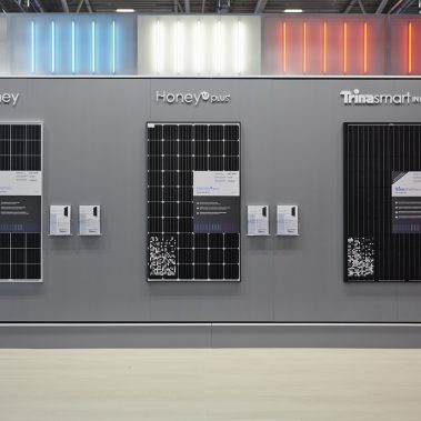 Messestand: Trina Solar Co. Ltd. - Messe: Intersolar - Messestandort: München - 120m² - Kopfstand