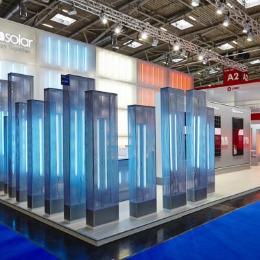 Messestand: Trina Solar Co. Ltd. - Messe: Intersolar - Messestandort: München - 120m² - Kopfstand