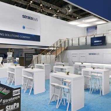 Messestand: Stratasys AG - Messe: Formnext - Messestandort: Frankfurt - 506m² - Inselstand