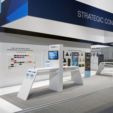 Messestand: Stratasys AG - Messe: Formnext - Messestandort: Frankfurt - 506m² - Inselstand