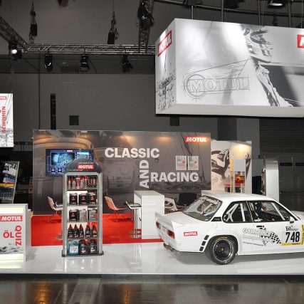 Messestand: MOTUL Deutschland GmbH - Messe: Techno Classica - Messestandort: Essen - 81m² - Kopfstand