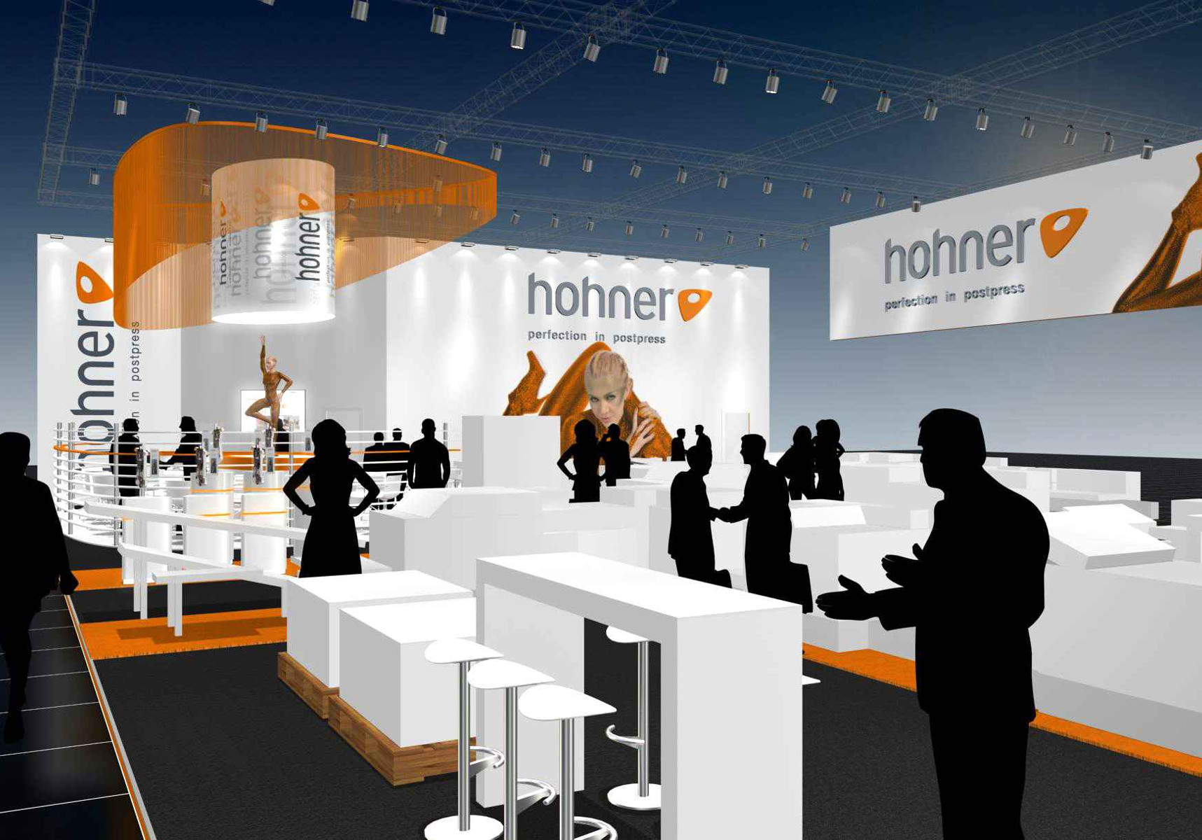Hohner Messestand Drupa Düsseldorf Visualisierung 3