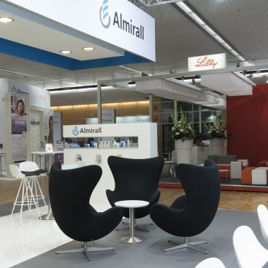 Messestand: Almirall Hermal GmbH - Messe: FoBi - Messestandort: München - 88m² - Kopfstand
