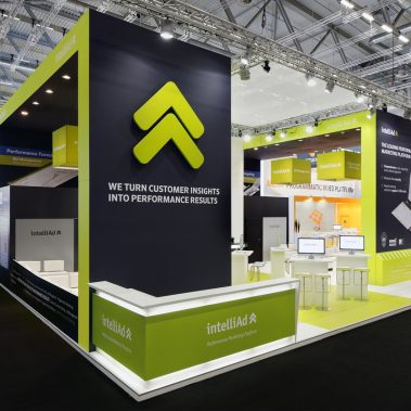 Messestand: IntelliAd - Messe: DMEXCO - Messestandort: Köln - 126m² - Kopfstand