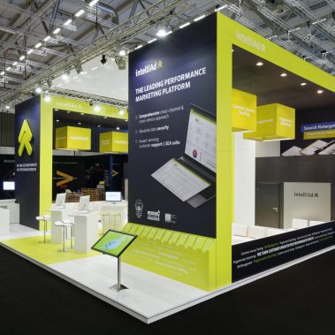 Messestand: IntelliAd - Messe: DMEXCO - Messestandort: Köln - 126m² - Kopfstand