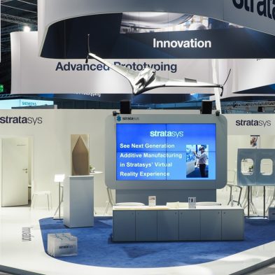 Messestand: Stratasys AG - Messe: Formnext - Messestandort: Frankfurt - 414m² - Inselstand