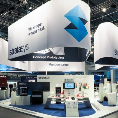 Messestand: Stratasys AG - Messe: Formnext - Messestandort: Frankfurt - 414m² - Inselstand