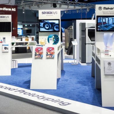 Messestand: Stratasys AG - Messe: Formnext - Messestandort: Frankfurt - 414m² - Inselstand
