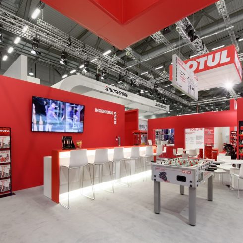 Messestand: MOTUL Deutschland GmbH - Messe: Intermot - Messestandort: Köln - 247m² - Inselstand