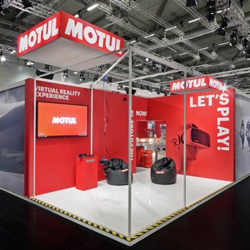Messestand: MOTUL Deutschland GmbH - Messe: Intermot - Messestandort: Köln - 247m² - Inselstand