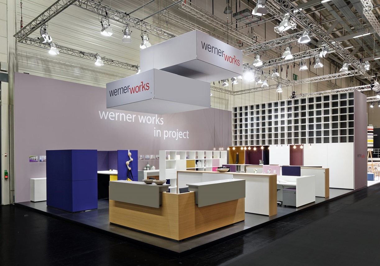 Messestand: werner works Vertriebs GmbH - Messe: Orgatech - Messestandort: Köln - 123m² - Eckstand