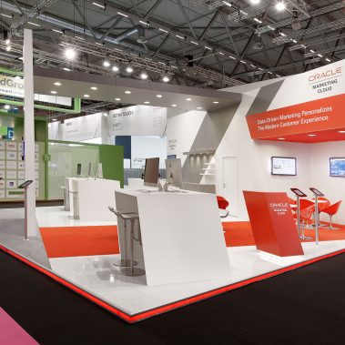 Messestand: Oracle Corporation - Messe: dmexco - Messestandort: Köln - 90,25m² - Kopfstand