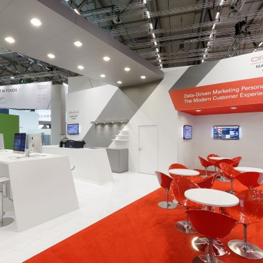 Messestand: Oracle Corporation - Messe: dmexco - Messestandort: Köln - 90,25m² - Kopfstand