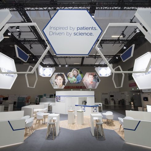 Messestand: UCB Pharma GmbH - Messe: DDG - Messestandort: Berlin - 45m² - Kopfstand