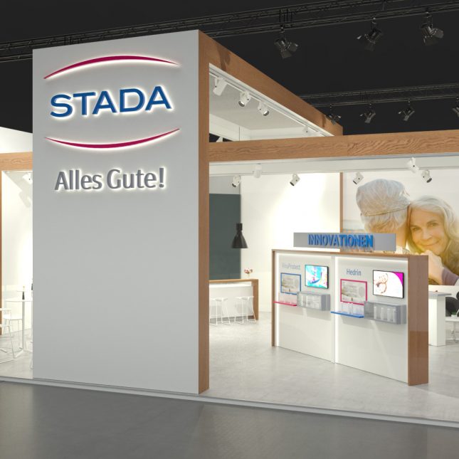Messestandkonzept - STADAPHARM GmbH - Messe: Expopharm - Messestandort: Düsseldorf - 131,25m² - Inselstand