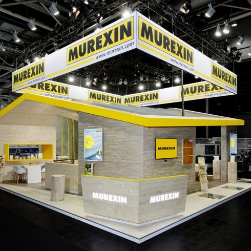Messestand: Murexin GmbH - Messe: Domotex - Messestandort: Hannover - 100m² - Inselstand