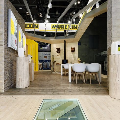 Messestand: Murexin GmbH - Messe: Domotex - Messestandort: Hannover - 100m² - Inselstand