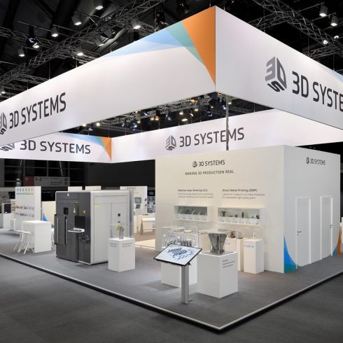 Messestand: 3D Systems GmbH - Messe: formnext - Messestandort: Frankfurt - 252m² - Inselstand