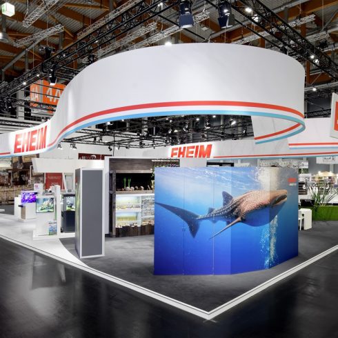 Messestand: EHEIM Gmbh & Co. KG - Messe: InterZoo - Messestandort: Nürnberg - 456m² - Inselstand