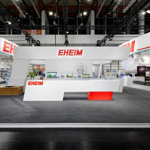 Messestand: EHEIM Gmbh & Co. KG - Messe: InterZoo - Messestandort: Nürnberg - 456m² - Inselstand