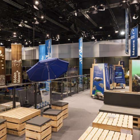 Messestand: BMUV - Messe: Die Internationale Grüne Woche (IGW) - Messestandort: Berlin - Standfläche: 370m² - Standtyp: Kopfstand