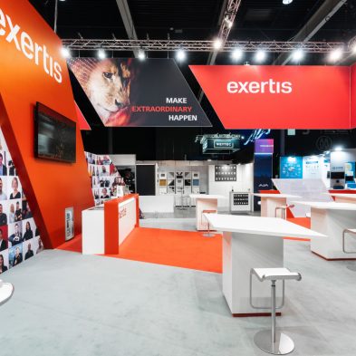 Messestand: Exertis Pro AV - Messe: ISE - Messestandort: Barcelona - Standfläche: 134m² Standtyp: Inselstand