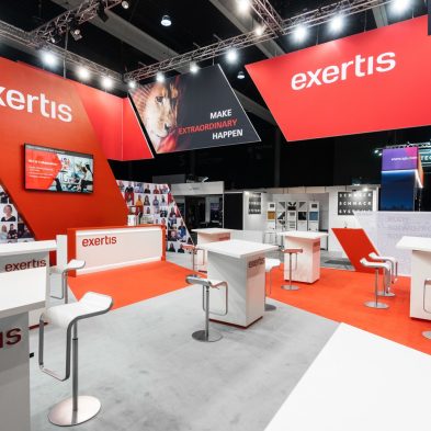 Messestand: Exertis Pro AV - Messe: ISE - Messestandort: Barcelona - Standfläche: 134m² Standtyp: Inselstand