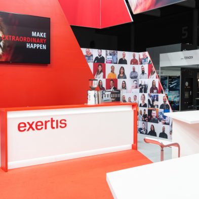 Messestand: Exertis Pro AV - Messe: ISE - Messestandort: Barcelona - Standfläche: 134m² Standtyp: Inselstand