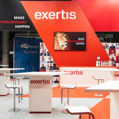 Messestand: Exertis Pro AV - Messe: ISE - Messestandort: Barcelona - Standfläche: 134m² Standtyp: Inselstand
