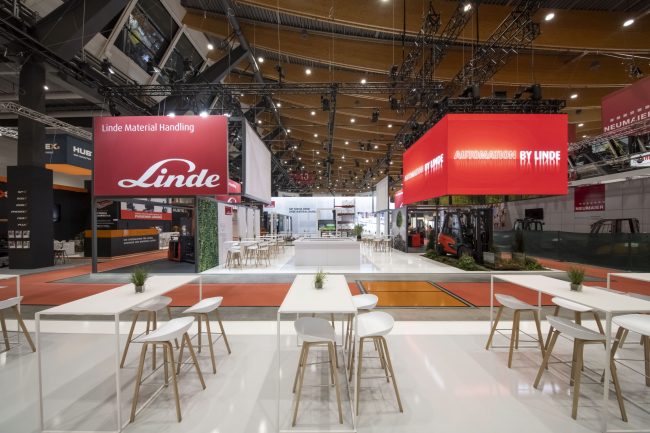 Linde Messestand auf der LogiMAT