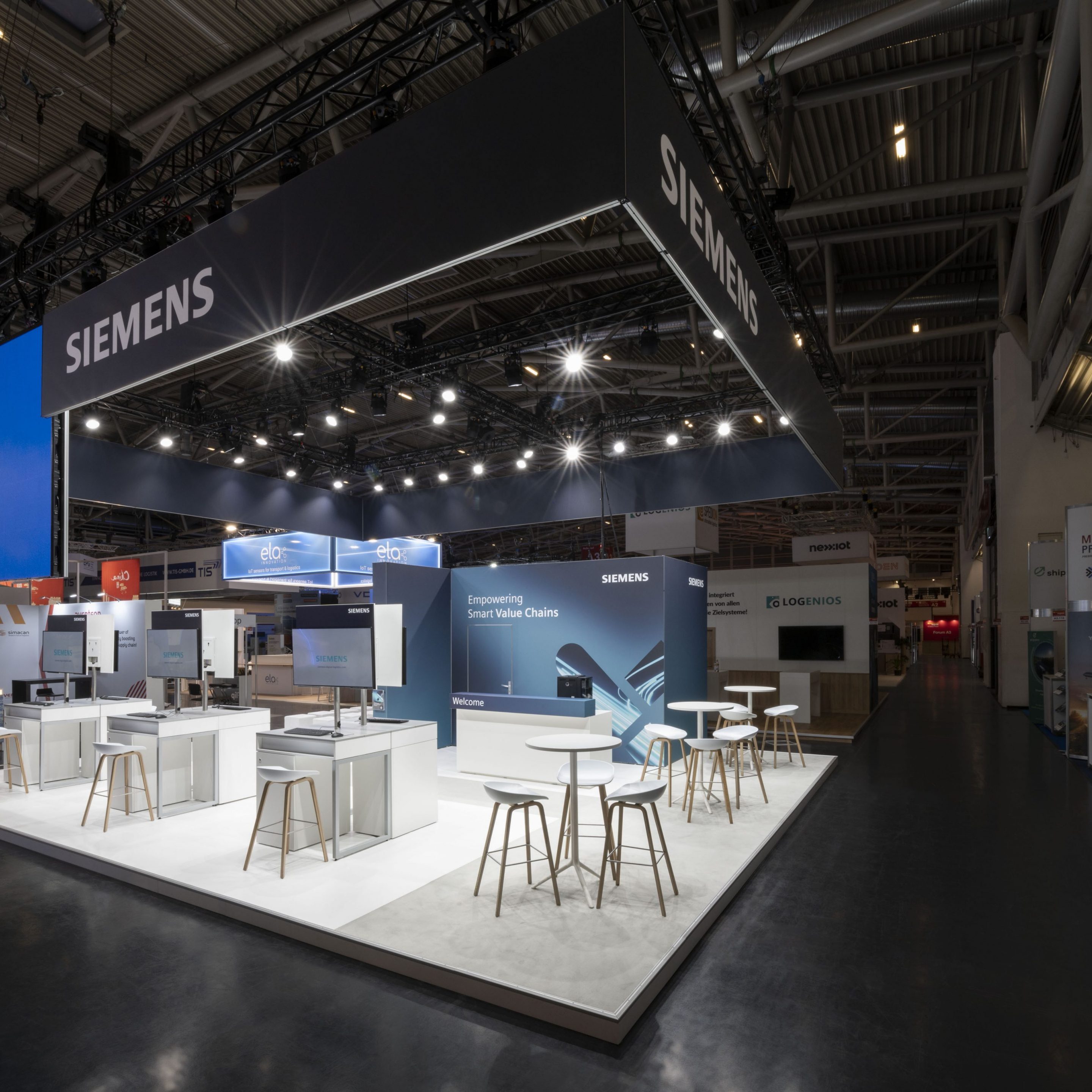 Siemens Messestand Transport Logistic