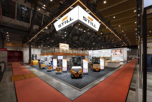 Messestand: Still GmbH - Messe: LogiMAT - Messestandort: Stuttgart - 540m² - 3 Flächen - Blockstand (Hauptfläche)