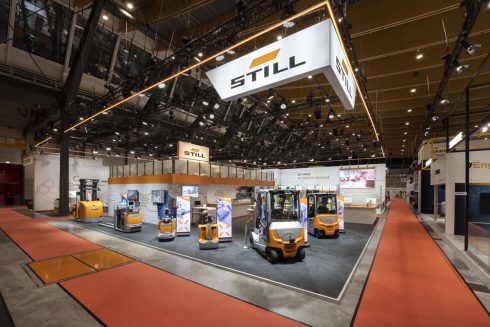 Messestand: Still GmbH - Messe: LogiMAT - Messestandort: Stuttgart - 540m² - 3 Flächen - Blockstand (Hauptfläche)