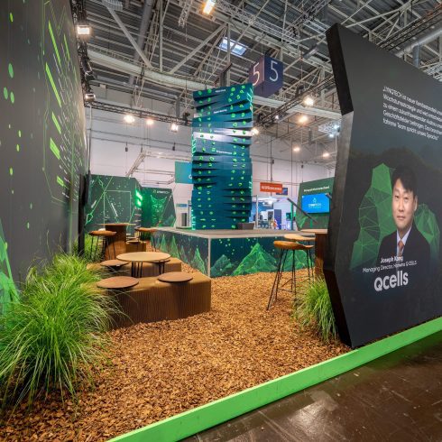 Messestand: Lynqtech GmbH - Messe: E-World - Messestandort: Essen - 80m² - Kopfstand