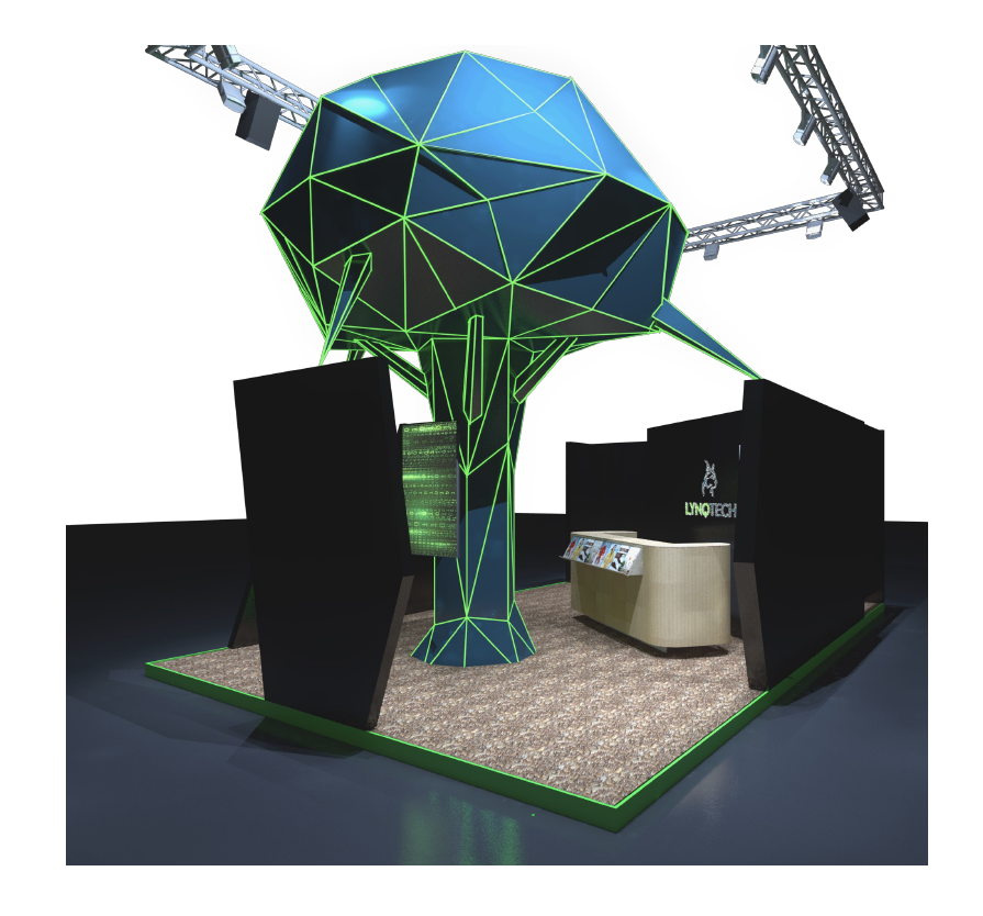 Messestand: LYNQTECH GmbH - Messe: E-World - Messestandort: Essen - Standfläche: 40m² - Standtyp: Kopfstand