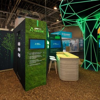 Messestand: LYNQTECH GmbH - Messe: E-World - Messestandort: Essen - Standfläche: 40m² - Standtyp: Kopfstand