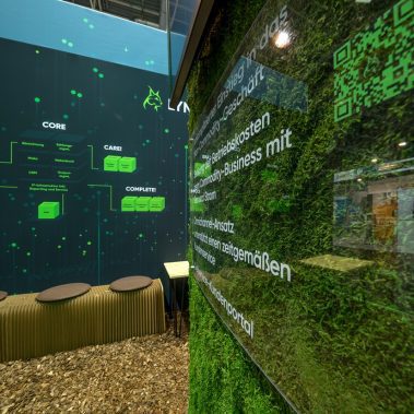 Messestand: LYNQTECH GmbH - Messe: E-World - Messestandort: Essen - Standfläche: 40m² - Standtyp: Kopfstand