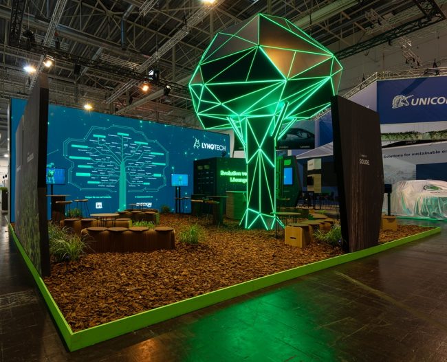 Messestand: Lynqtech GmbH - Messe: E-World - Messestandort: Essen - Standfläche: 80m² - Standtyp: Kopfstand