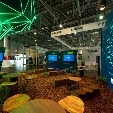 Messestand: Lynqtech GmbH - Messe: E-World - Messestandort: Essen - Standfläche: 80m² - Standtyp: Kopfstand