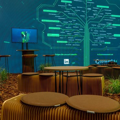 Messestand: Lynqtech GmbH - Messe: E-World - Messestandort: Essen - Standfläche: 80m² - Standtyp: Kopfstand