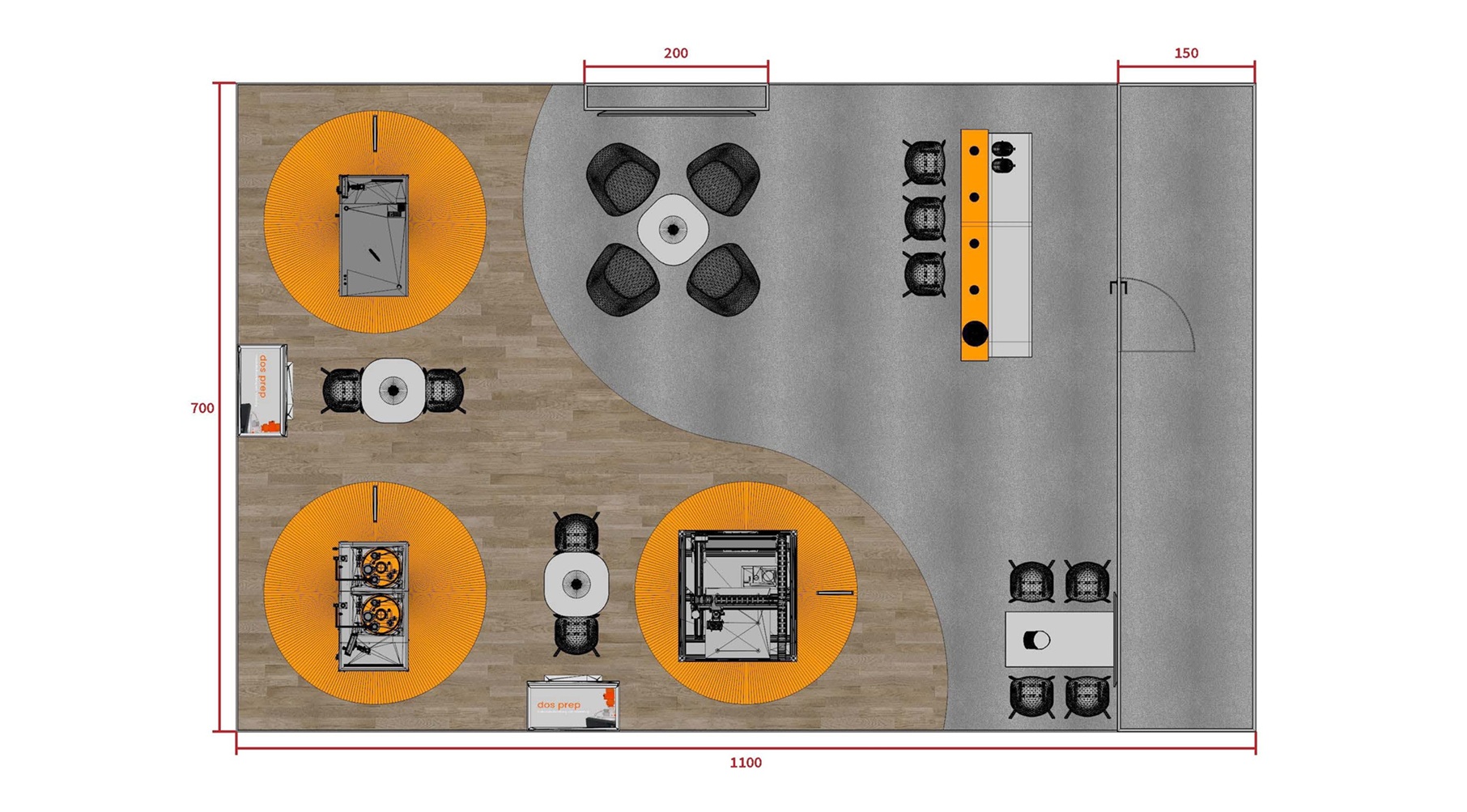 Messestand: dosmatix GmbH - Messe: BondExpo - Messestandort: Stuttgart - Standfläche: 77m² - Standtyp: Kopfstand