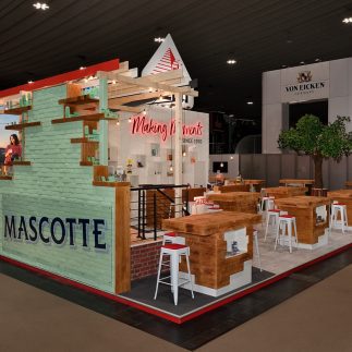 Messestand: GIZEH Raucherbedarf GmbH - Messe: Intertabac - Messestandort: Dortmund - Standfläche: 184m² - Standtyp: Kopfstand