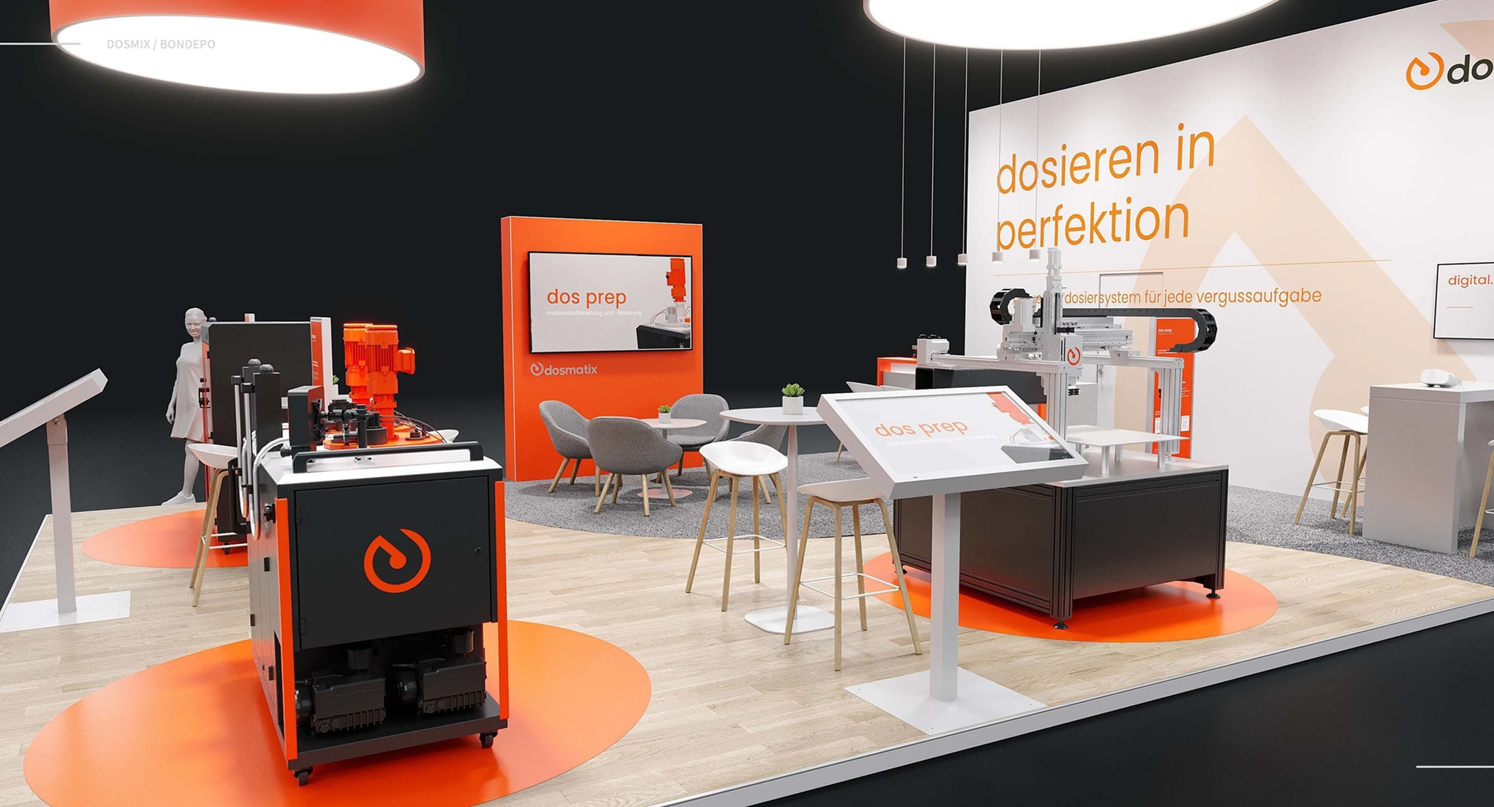 Messestand: dosmatix GmbH - Messe: BondExpo - Messestandort: Stuttgart - Standfläche: 77m² - Standtyp: Kopfstand