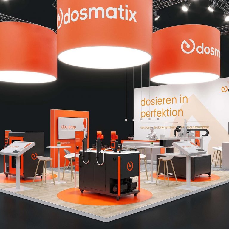Messestand: dosmatix GmbH - Messe: BondExpo - Messestandort: Stuttgart - Standfläche: 77m² - Standtyp: Kopfstand
