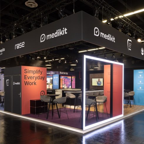 Messestand: hotelkit GmbH - Messe: IDS - Messestandort: Köln - Standfläche: 100m² - Standtyp: Inselstand