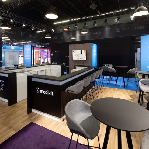 Messestand: hotelkit GmbH - Messe: IDS - Messestandort: Köln - Standfläche: 100m² - Standtyp: Inselstand